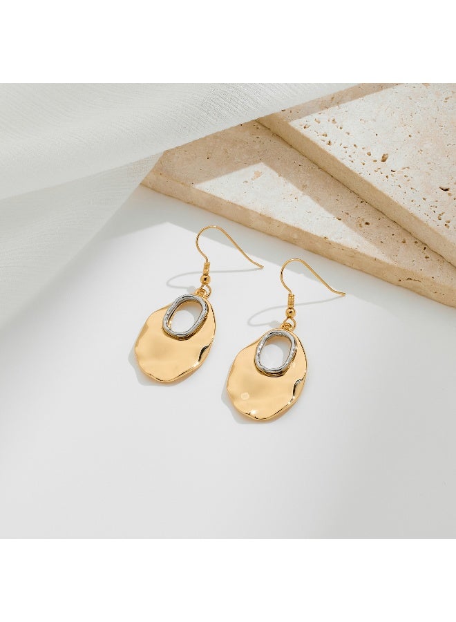 Field 24k Gold-Plated earrings  Luxury Gold Earrings | Arabian Elegance, Meticulous Craft - Euro-American INS Style - Image 3